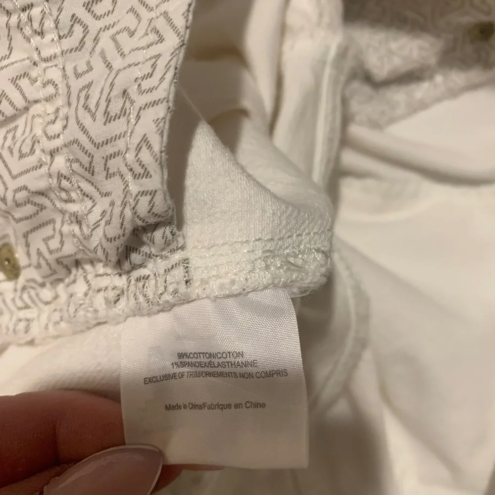Tory Burch White 5 pkt Super Skinny Jeans sz 30